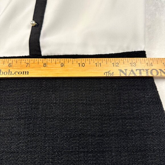 KARL LAGERFELD PARIS Colorblock Sheath Womens Dress Size 2 Feminine OldMoney - Picture 8 of 13